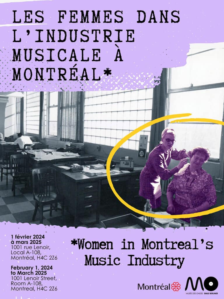 Poster: Les femmes dans l'industrie musicale à Montréal