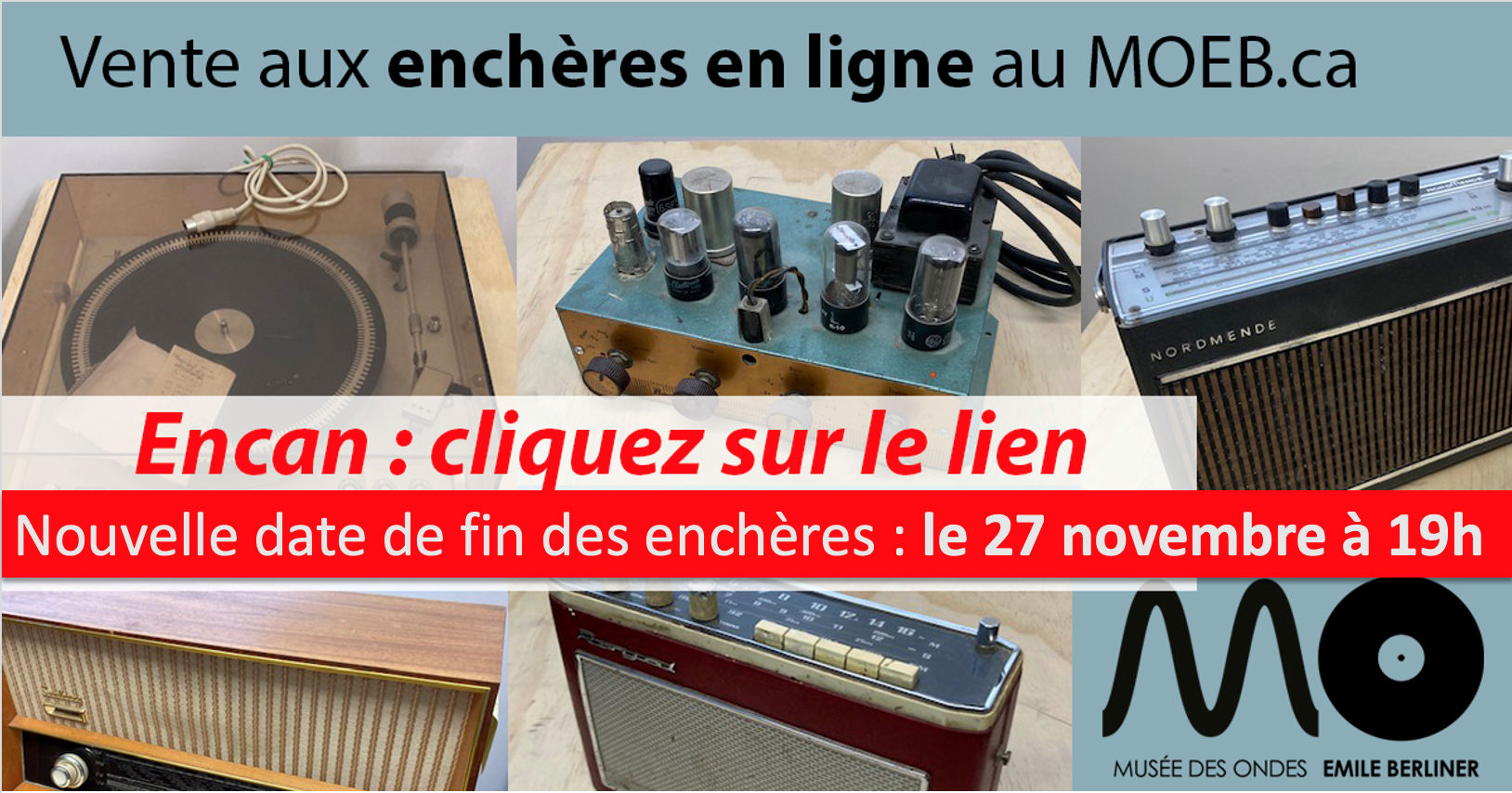 Poster de la vente aux enchères en ligne