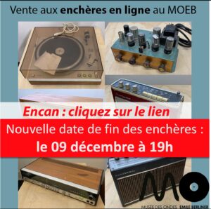 Poster de la vente aux enchères en ligne du 9 décembre