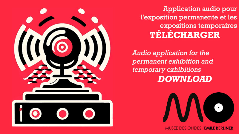 Poster Audio application for the permanent and temporary exhibition